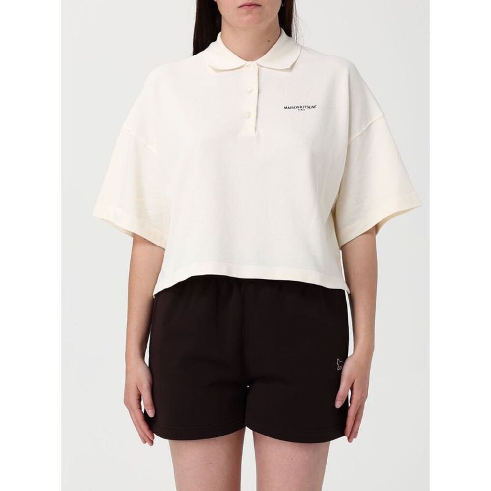 Maison Kitsune Polo Shirt Woman Beige